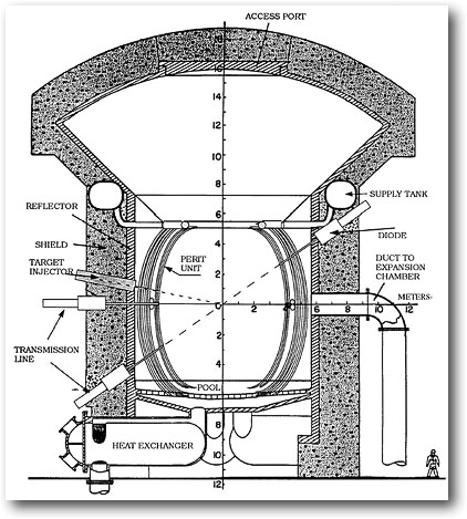 Cross-sectional view of the LIBRA-SP reactor chamber